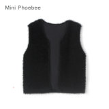 Phoebee Children Wear Girls Black Coat for Winter