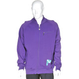 Men's Casual Plain 100%Polyester Fleece Jacket