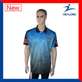 Healong Sportswear Comfortable Fabric Sublimation Polo Shirts for Man