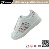 Classic Kids Casual Shoes Skate PU White Shoes 16001n-1