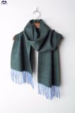 Classic Cashmere Wool Twill Woven Scarf