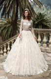 OEM Long Sleeve Muslim Bridal Wedding Gown Dress (BH004)