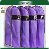Cheap Purple PE Plastic Zipper Suit Garment Bag