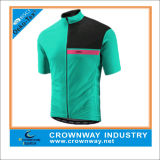 100% Polyester Bloc Short Sleeve Cycling Jerseys Gear with Pockets