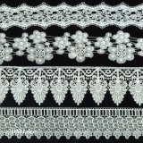 Trimming Lace with Leaf, Flower and Scalloped Shape Lace Ribbon for Garment Hml078