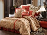 Taihu Snow Home Textile Made in China Luxury Hot Drilling Silk Printing Wedding Bedding Set