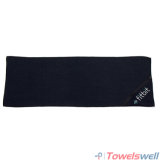 Embroidered Microfiber Waffle Sports Towel with Zipper Pocket