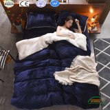 Pure Color High Quality Polyester Flannel Fleece Bedding Set