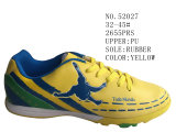 Yellow Color PU Children Football Shoes