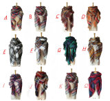 Wholesale Winter Oversize Unisex Fashionable Plaid Blanket Scarf