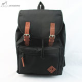Unisex Black Leisure Drawstring Backpack