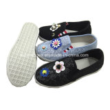 Children Canvas Shoes Injection Slip-on Casual Shoes for Kids (ZL1219-4)