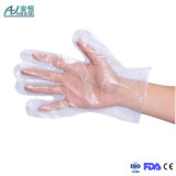 Protective Transparent Disposable Poly Gloves for Food Handing