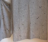 100% Cashmere Loose Knit Pearls Shawl