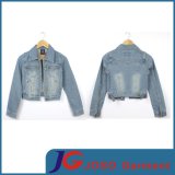Factory Wholesale Women's Denim Short Jacket (JC4018)
