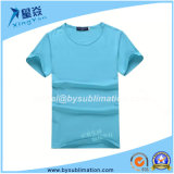 Round Neck Sky Blue Modal Tshirt for Sublimation