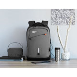 Nylon Power Backpack with Built-in Removable 8000 mAh Power Bank