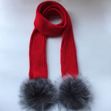Rex Rabbit Fur Hats/Knitted Winter Rabbit Fur Hat Scarf