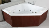 PS Skirt Acrylic Indoor Whirlpool Corner Bathtub (JL821)