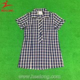 China Hot Sale Shirts Plaid Tee Shirt for Girl