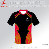 Healong Men Fully Sublimation Custom Design Polyester Rugby Top Jersey