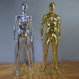Mirror Golden Male Chrome Mannequin for Fashion Display