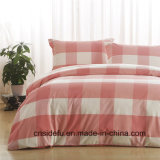 Home Use Yarn Dyed Check Design Quilt Cover Bedding Set