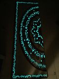 180X120cm Decorative Crystal Carpet Tile with Fluorescent Light for Saudi Arabia Market