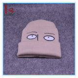 Funny Cartoon Face Embroidery Cosplay Knitted Hats Beanies