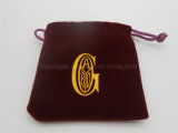 Cotton Drawstring Gift Bag, Velvet Charm Packing Pouch (GZHY-dB-005)