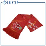 Free Size Custom Logo Print Knitted Football Fans Scarf