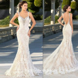 Mermaid Evening Dress Lace Tulle Bridal Wedding Dress E13917