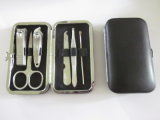 6 PCS Stainless Steel Business Manicure Sets with Zip Leather Bag
