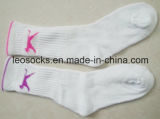 White Teryy Women Sports Socks