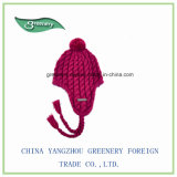 Promotional Fashion Rose Red Earflap Winter Hat