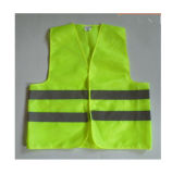 Green High Visibility Reflective for Worker Safety Waistcoat Vest