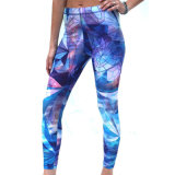Custom Ladies Sublimated Compression Long Yoga Pants for Women