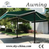 Hot Sale Free Standing Poly Fabric Retractable Two Side Awnings