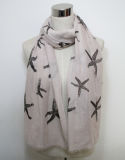 Women Starfish Printed Fashion Cotton Voile Silk Scarf (YKY1069)