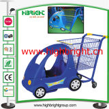 Supermarket Plastic Children Shopping Cart for Shopping Mall