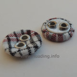 Two Holes Sewing Button with Plaid Pattern (Ts-14)