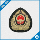 Chinese Police Badge Woven Label for Cap/Cloth