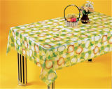 Cheap New Design Vinyl Table Cloth Plastic Transparent, PVC Clear Printed Tablecover