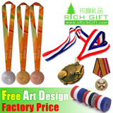 Promotional Custom Wholesale Fabric/Military/Satin/Soft/Printed/Polyester/Neck/Lanyard Medal Ribbon