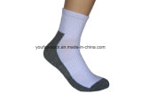 Combed Cotton/Nylon Sport Sock with Hand Linking and Arch Support