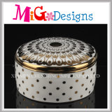 Ceramic Hand Painted Jewelry Box with Lid