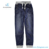 Fashion Straight Blue Boys Denim Jeans with Elasticated Waistband and Cuffs by Fly Jeans