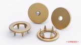 Painted and Electroplated Round Sewing Alloy Snap Fastener Button for Women Clothing