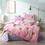 Cheap 100% Polyester Bed Sheet Popular Design Quilt Cover Bedding Set