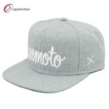 Wool Snapback Hat with Flat Embroidery (01270)